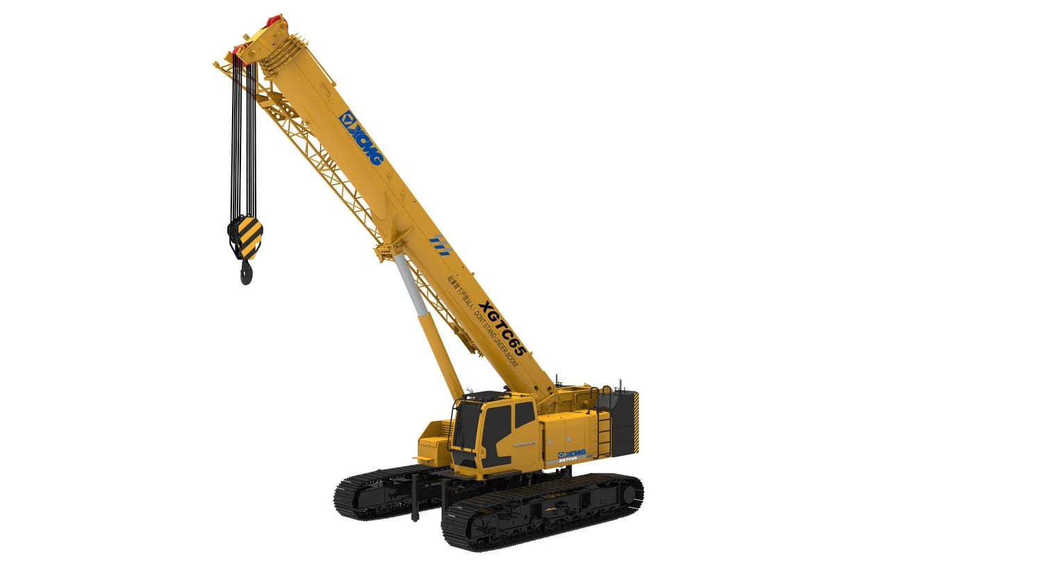 XCMG QUY80 Crawler Crane rental equipment image, supplied by New Ocean Machinery (XCMG authorised dealer in Hong Kong)
