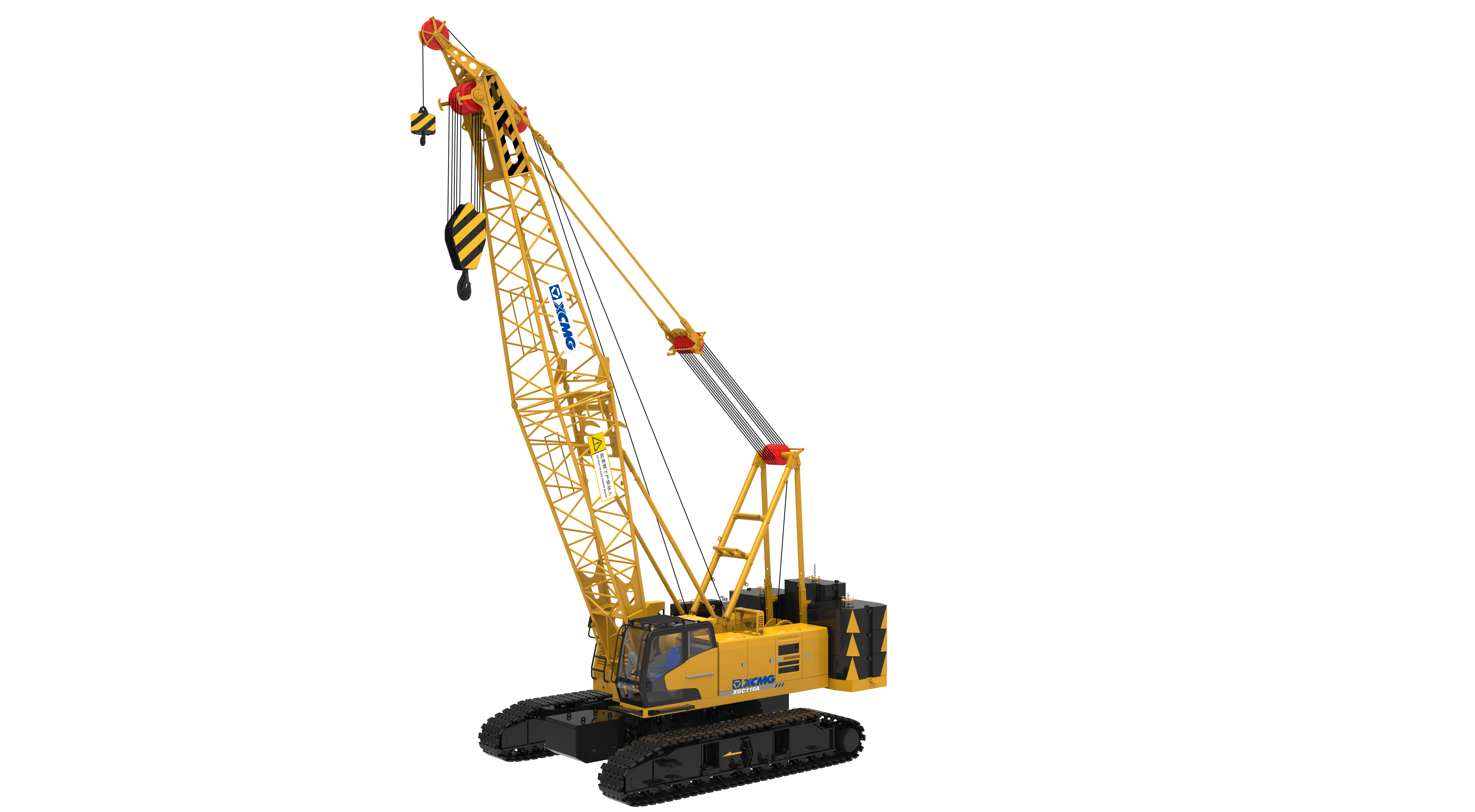 XCMG XGC280 Crawler Crane rental equipment image, supplied by New Ocean Machinery (XCMG authorised dealer in Hong Kong)