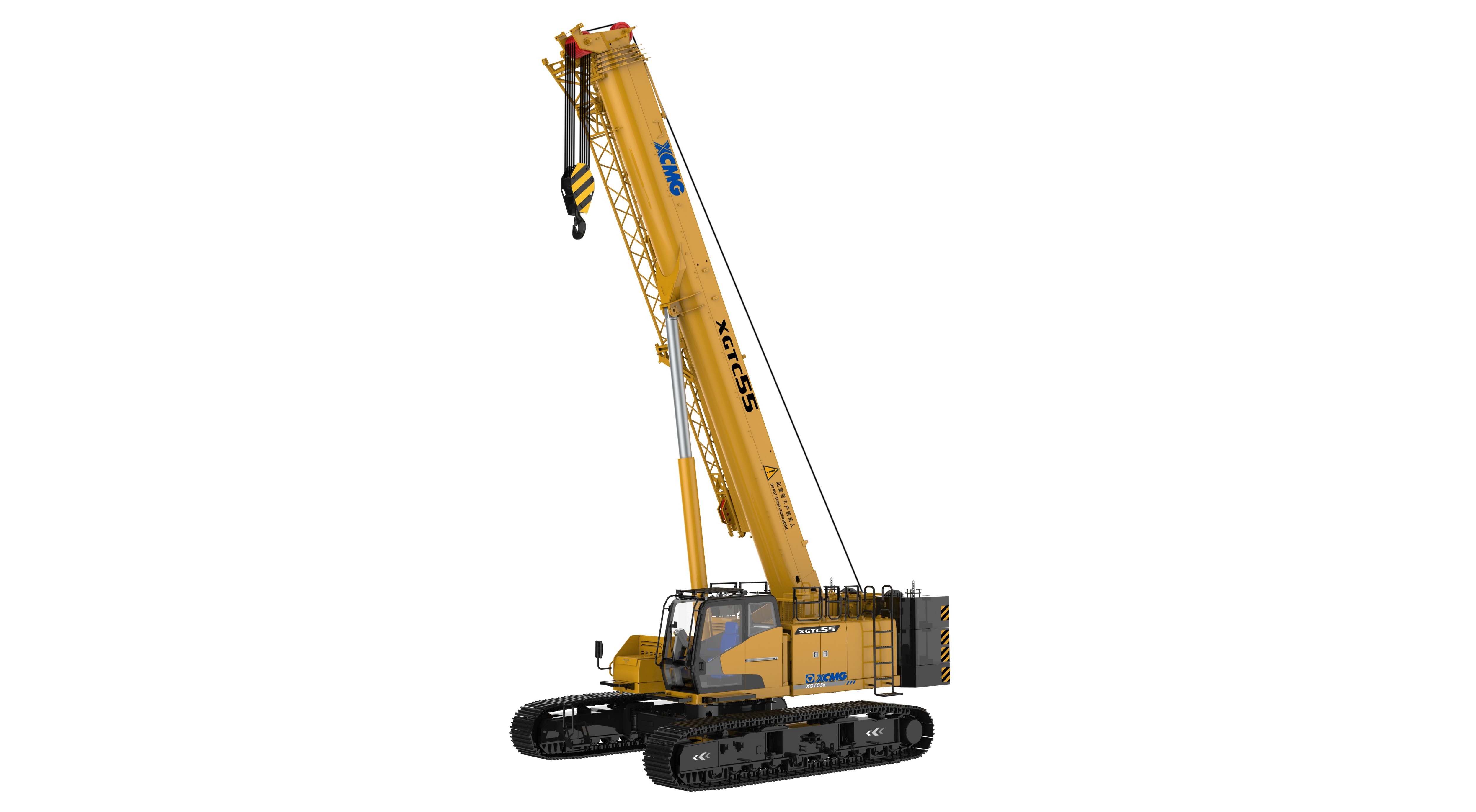 XCMG XGC650 Crawler Crane rental equipment image, supplied by New Ocean Machinery (XCMG authorised dealer in Hong Kong)